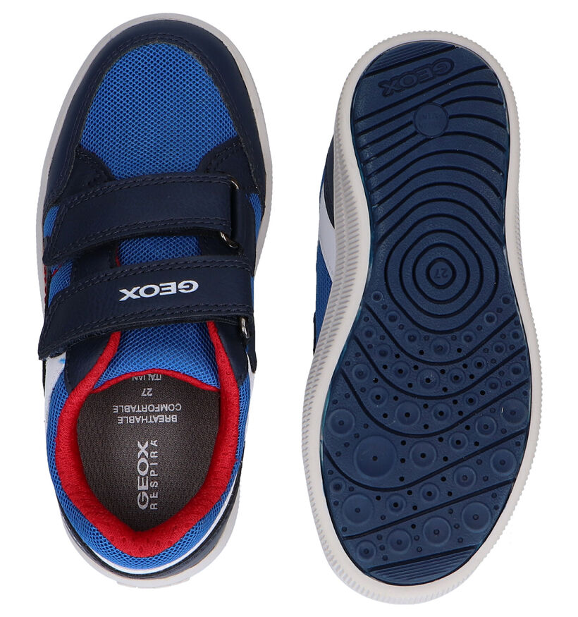 Geox Arzach Chaussures à velcro en Bleu en simili cuir (287071)