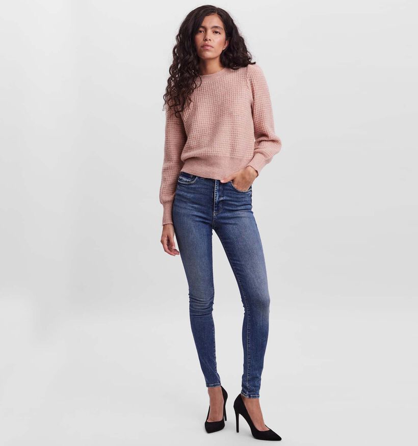 Vero Moda Allison O Neck Pull en Rose (304437)