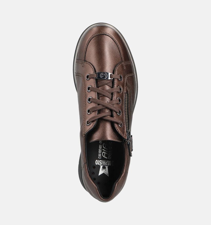 Mephisto Pelagia Bronze Veterschoenen voor dames (362711) - geschikt voor steunzolen