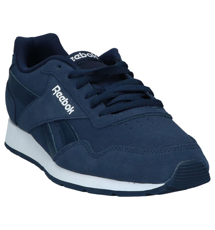 Reebok Royal Glide Baskets en Bleu en daim (221587)