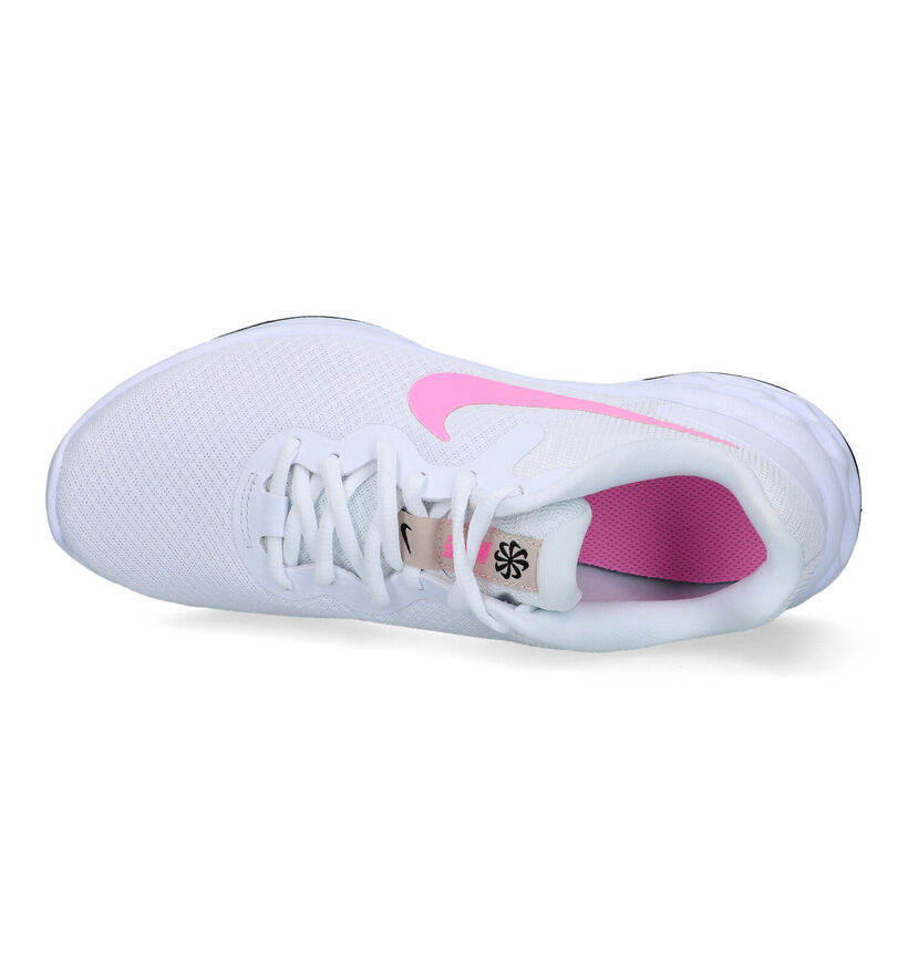 Nike Revolution 6 Witte Sneakers in stof (319203)