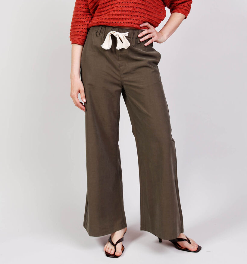 Rue Mazarine Buffalo Kaki Geklede Broek voor dames (374142)