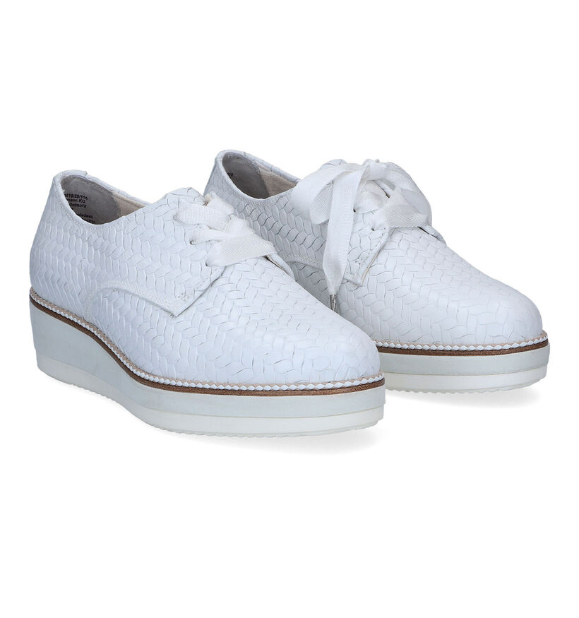 Tamaris Pure Relax Chaussures à lacets en Blanc pour femmes (306359) - pour semelles orthopédiques