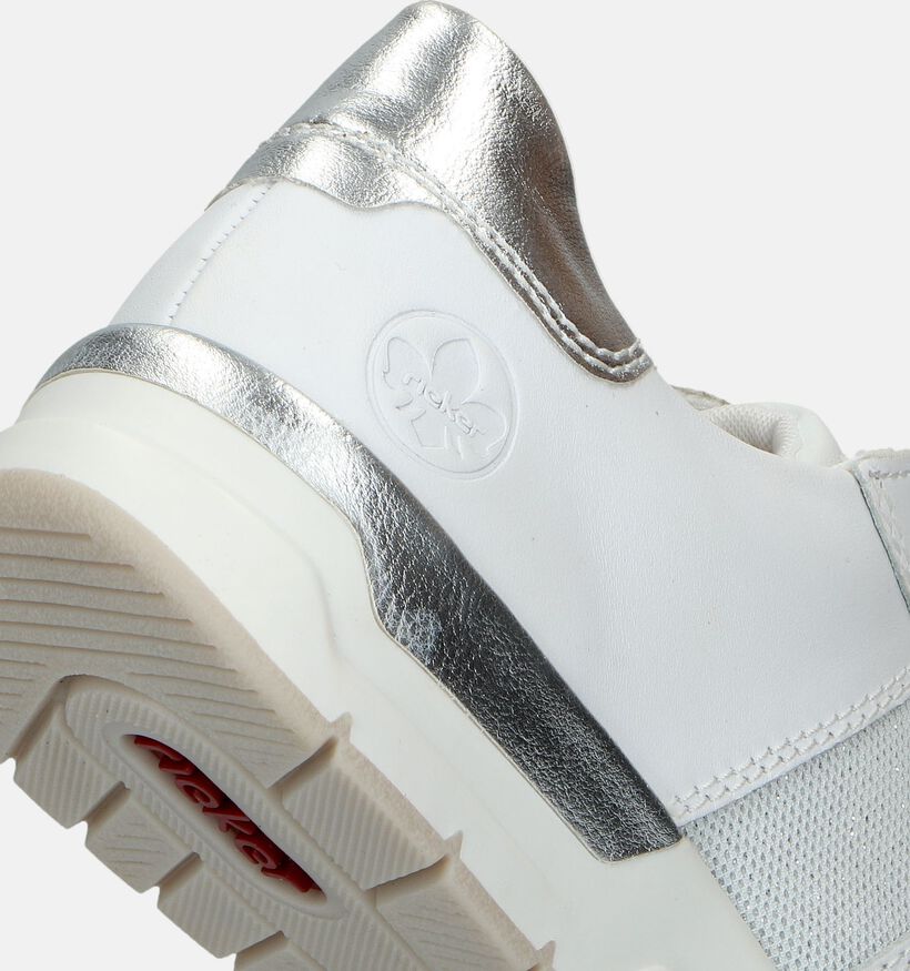 Rieker Witte Sneakers voor dames (335518) - geschikt voor steunzolen