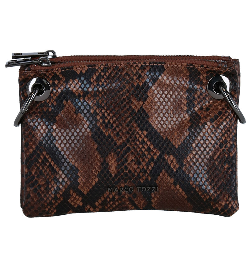 Marco Tozzi Bruine Crossbody Tas in kunstleer (280592)