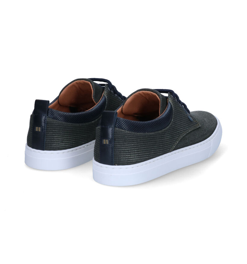 Bullboxer Chaussures à lacets en Bleu foncé pour hommes (302209) - pour semelles orthopédiques