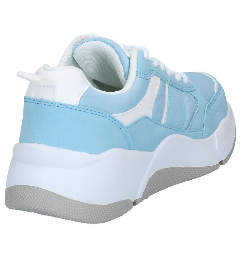 Dazzle Blauwe Sneakers in kunstleer (276490)