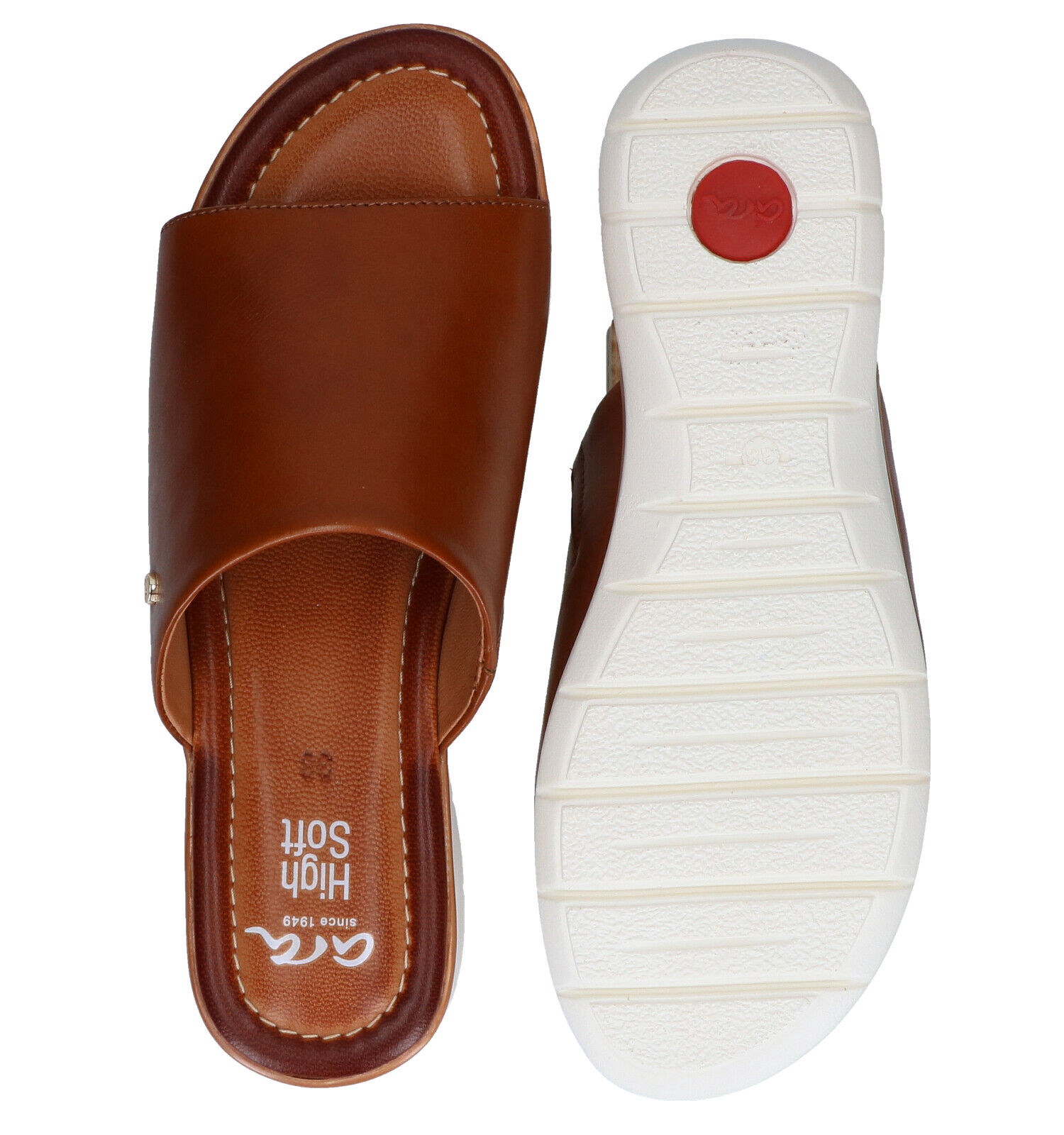 Ara Cognac Muiltjes Dames Slippers Online op TORFS.BE