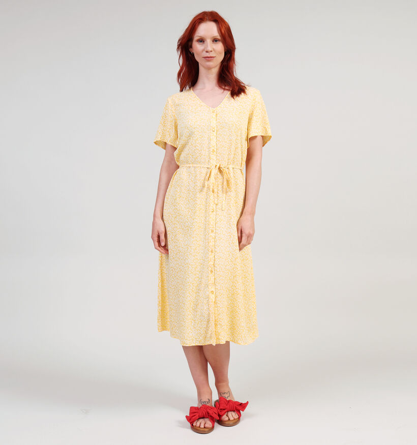 Pieces Nya Gele Midi jurk voor dames (357394)