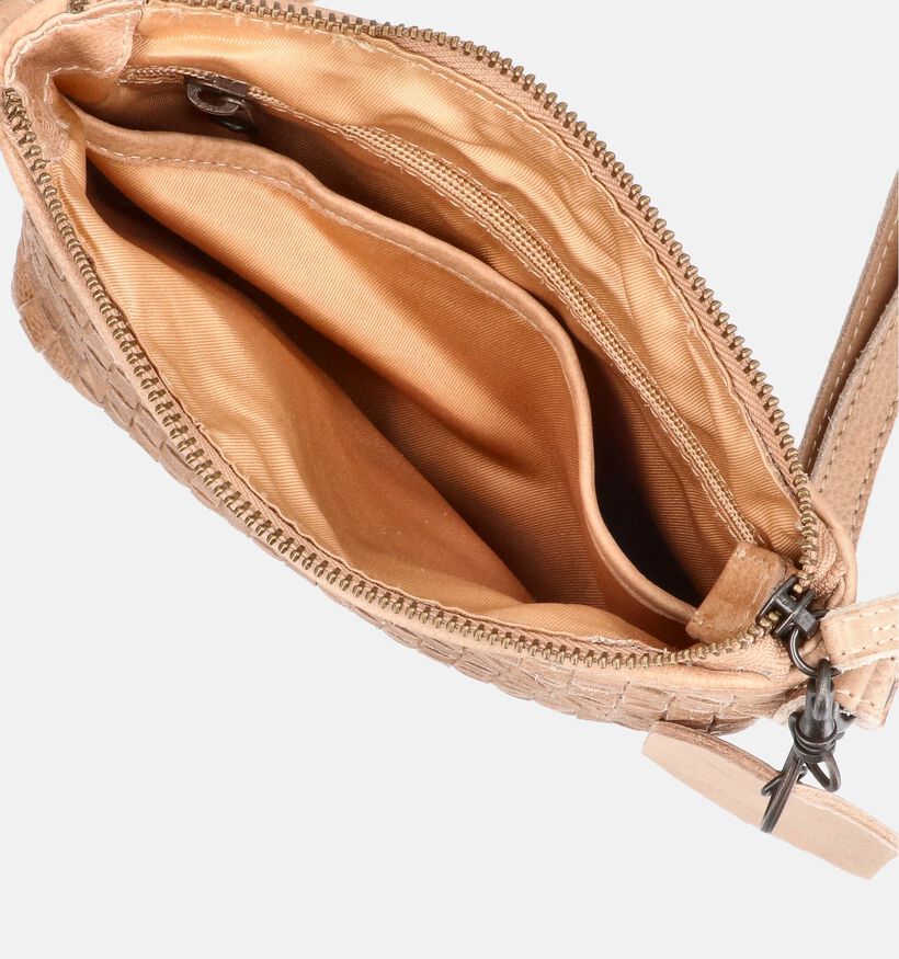 Bear Design Braided Beige Crossbodytas voor dames (375804)