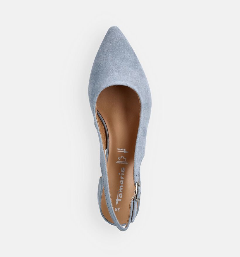 Tamaris Escarpins slingback en Bleu clair pour femmes (380028)