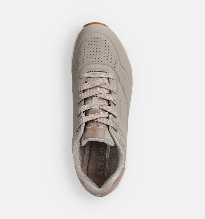 Skechers Uno Golden Air Taupe Sportieve Sneakers voor dames (360901) - geschikt voor steunzolen