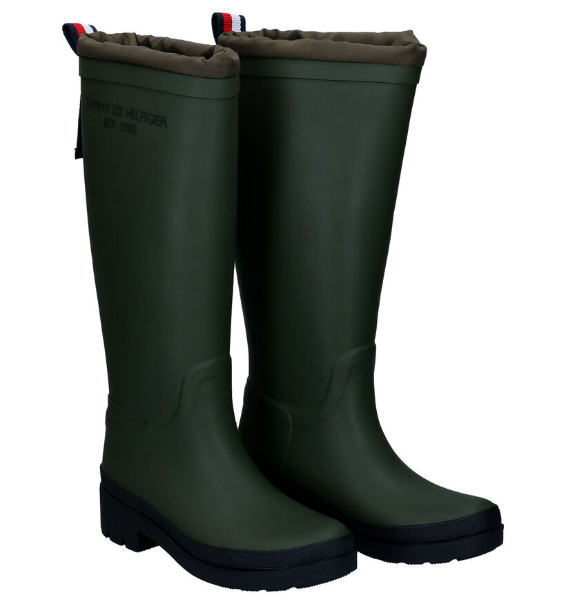 Tommy Hilfiger Bottes de pluie en Kaki en synthétique (295181)