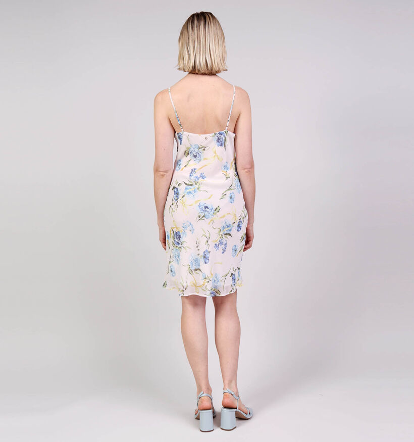 Guess Robe en Ecru/Bleu pour femmes (370365)