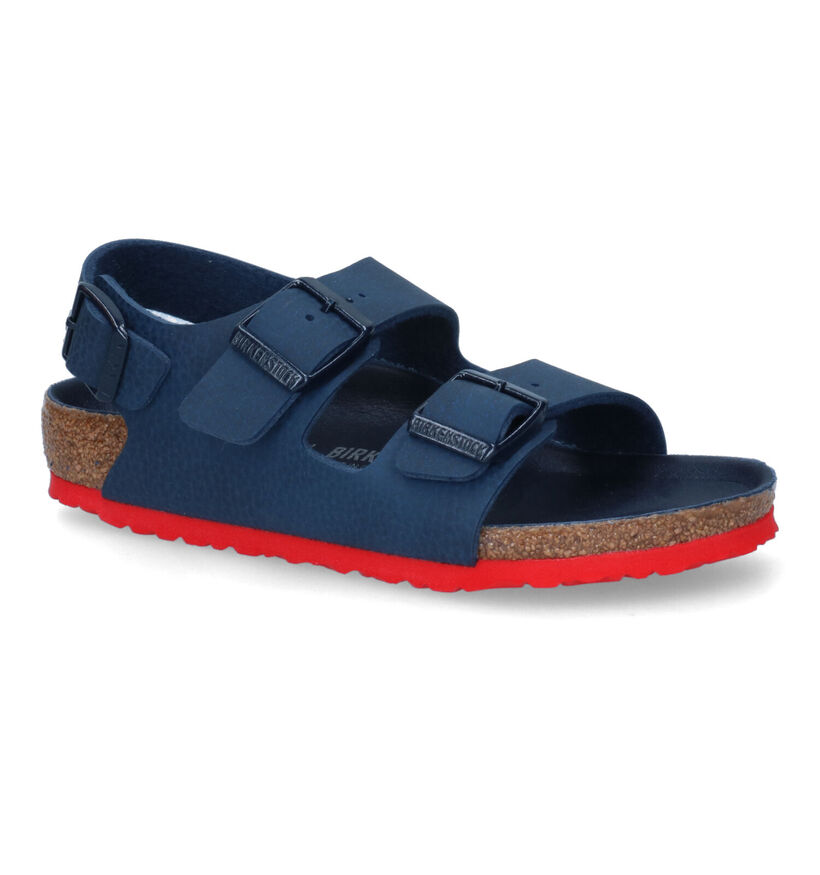 Birkenstock Milano Blauwe Sandalen in kunstleer (306483)