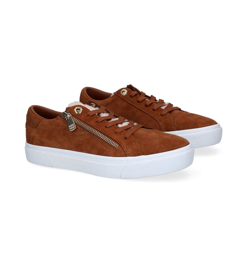 Tommy Hilfiger Cognac Veterschoenen voor dames (295232)