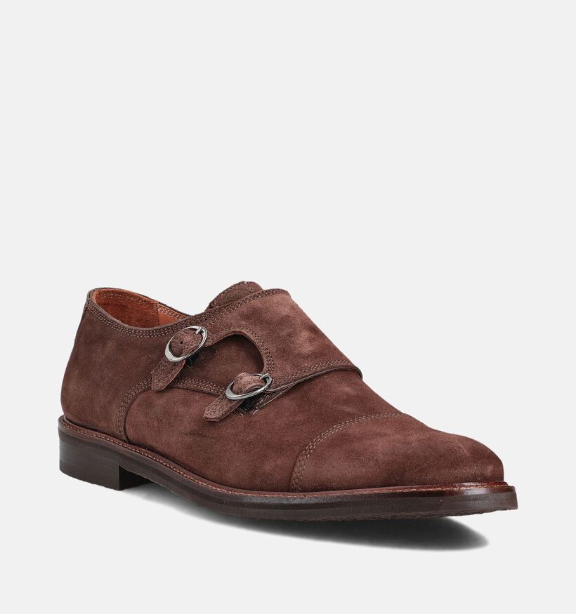 Ambiorix Padova Bruine Gespschoenen voor heren (365003) - geschikt voor steunzolen