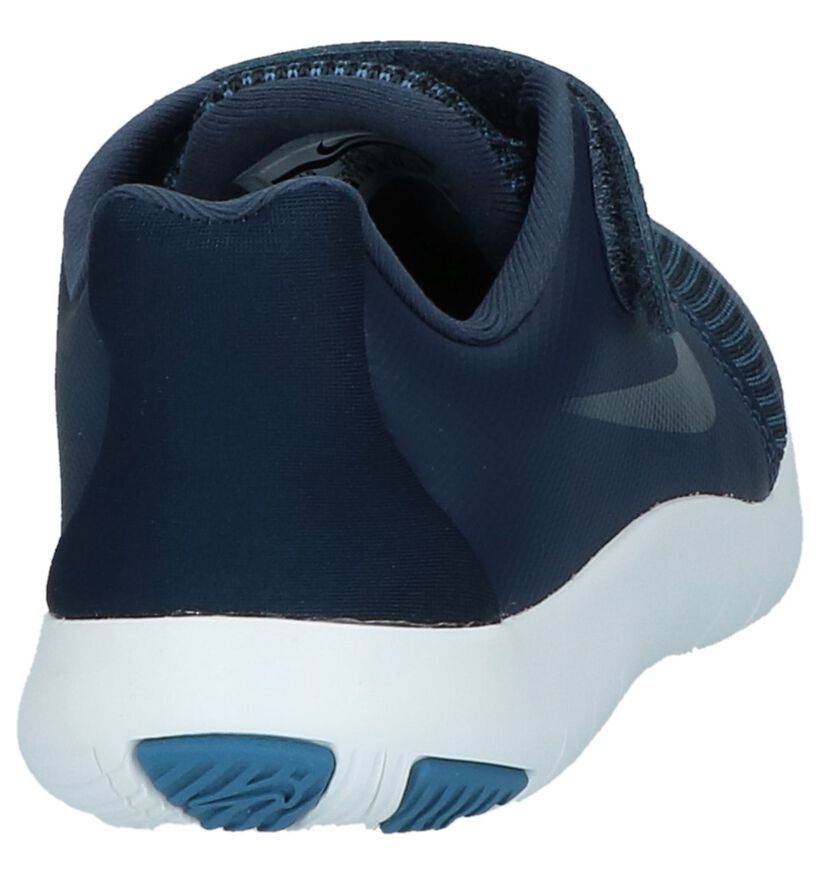 Nike Baskets basses en Bleu foncé en textile (219612)