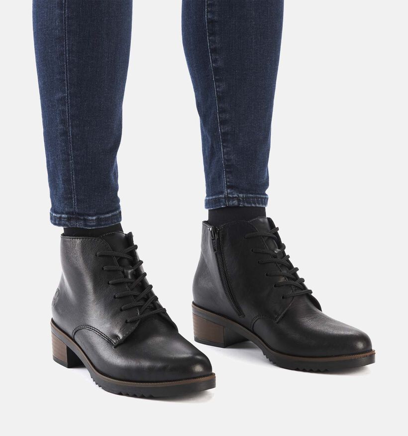 Rieker Bottines à lacets en Noir pour femmes (347423)