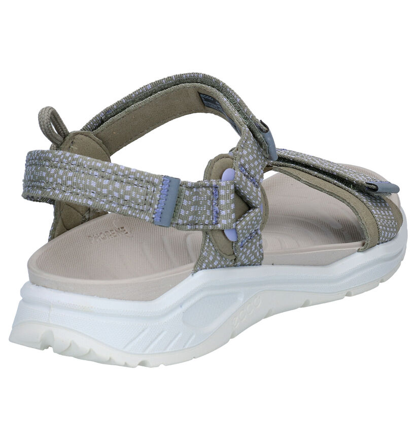 ECCO x-trinsic Kaki Sandalen in stof (287293)