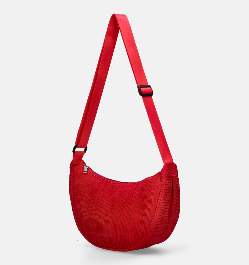 Dolce C. Corduroy Sac porté croisé en Rouge pour femmes (357472)