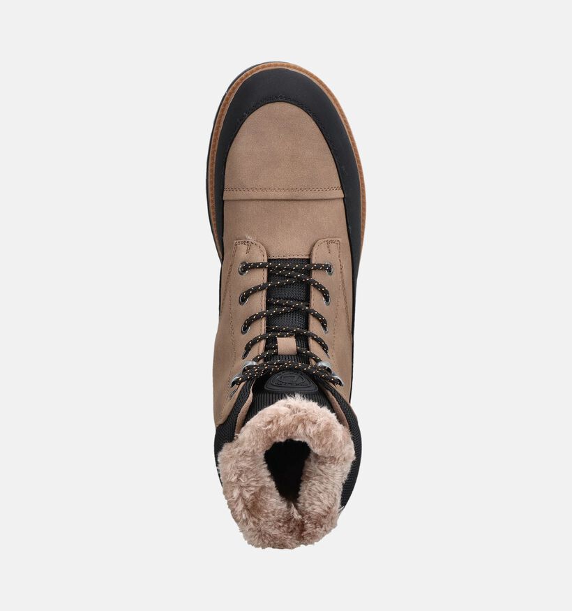 Luhta Reilu MR Bottines Fourr&eacute;es en Marron pour hommes (378597) - pour semelles orthop&eacute;diques