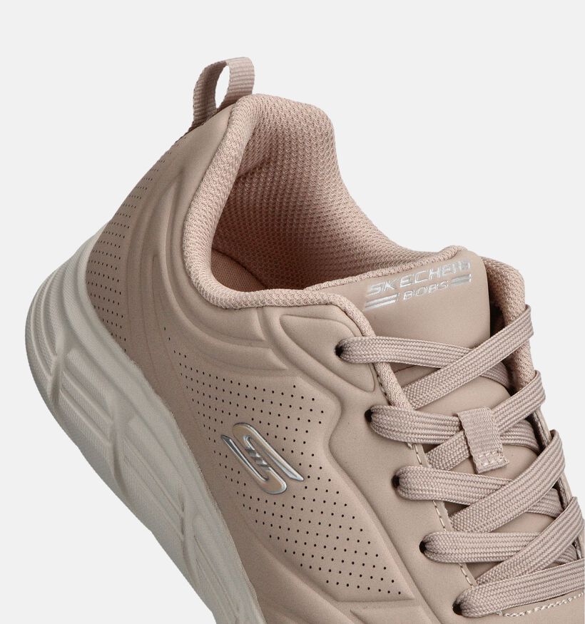 Skechers BOBS Sport Flex Baskets en Beige pour femmes (361039) - pour semelles orthopédiques