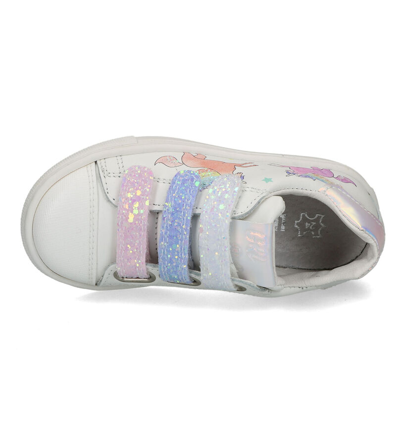 Little David Felice Baskets en Blanc pour filles (323850) - pour semelles orthopédiques