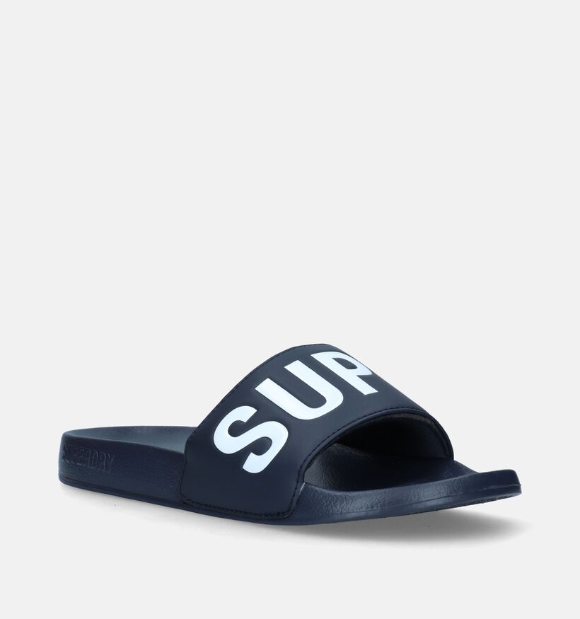 Superdry Code Core Blauwe Badslippers voor heren (338521)