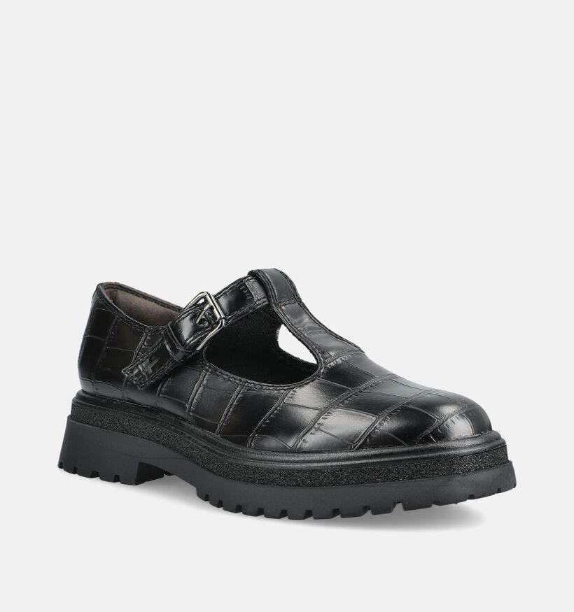 Tamaris Chaussures &agrave; enfiler en Noir pour femmes (376708)