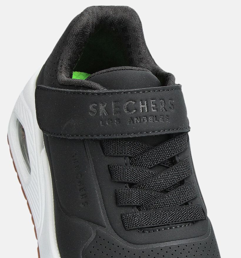 Skechers Uno Air Blitz Zwarte Sneakers voor jongens, meisjes (360971) - geschikt voor steunzolen