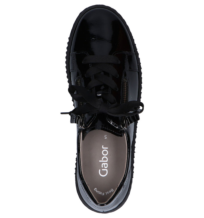 Gabor Best Fitting Chaussures à lacets en Noir en simili cuir (277804)