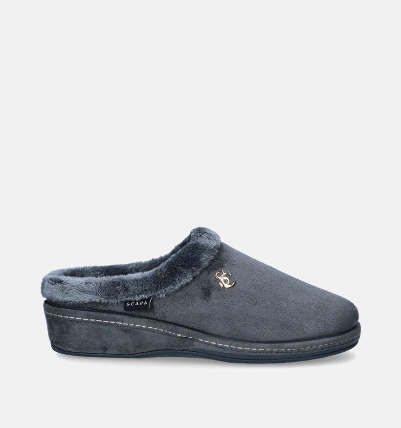 Scapa Pantoufles ouvertes en Gris pour femmes (347403)