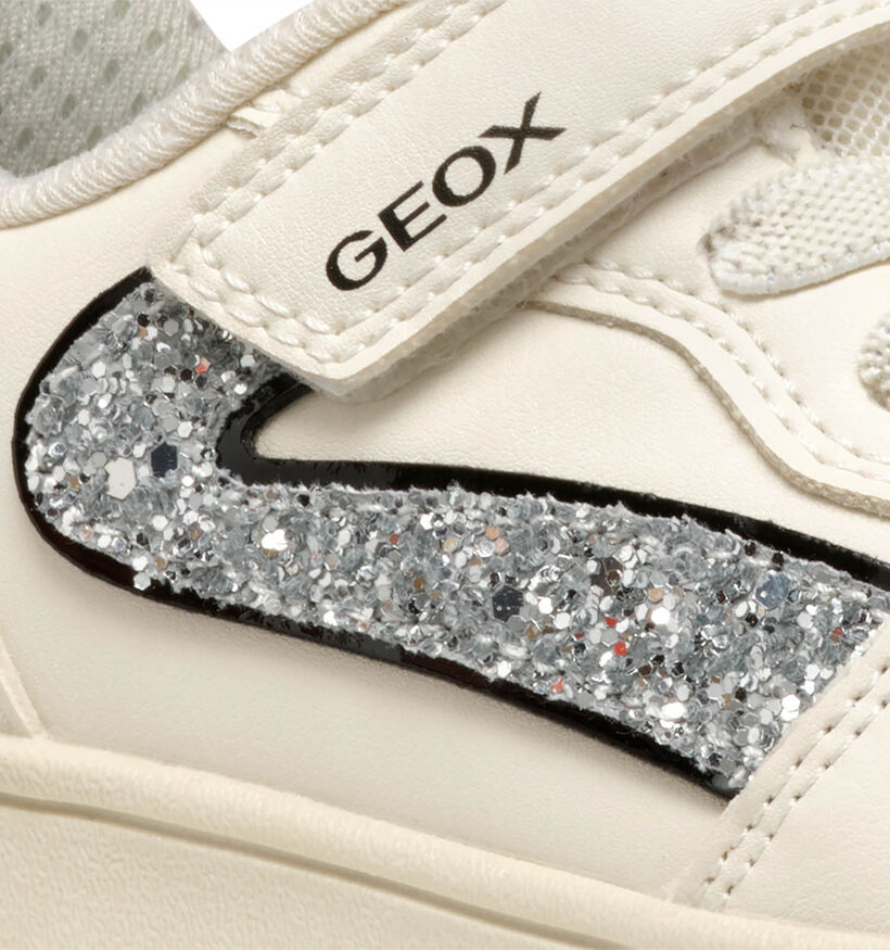 Geox Washiba Ecru Sneakers voor meisjes (356421) - geschikt voor steunzolen