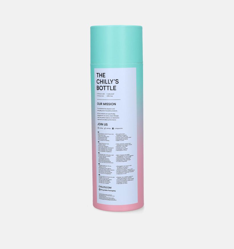 Chilly's x Gradient Pastel Gourde en Bleu 500ml pour femmes, filles (331279)
