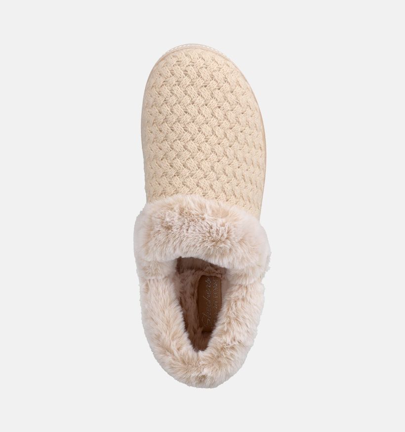 Skechers Cozy Campfire Frosty Promise Ecru Gesloten Pantoffels voor dames (377976)