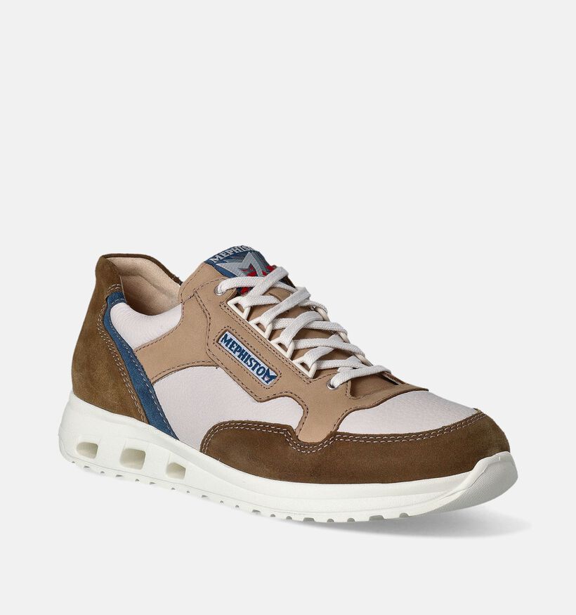 Mephisto Jansen Kaki Veterschoenen voor heren (355134) - geschikt voor steunzolen