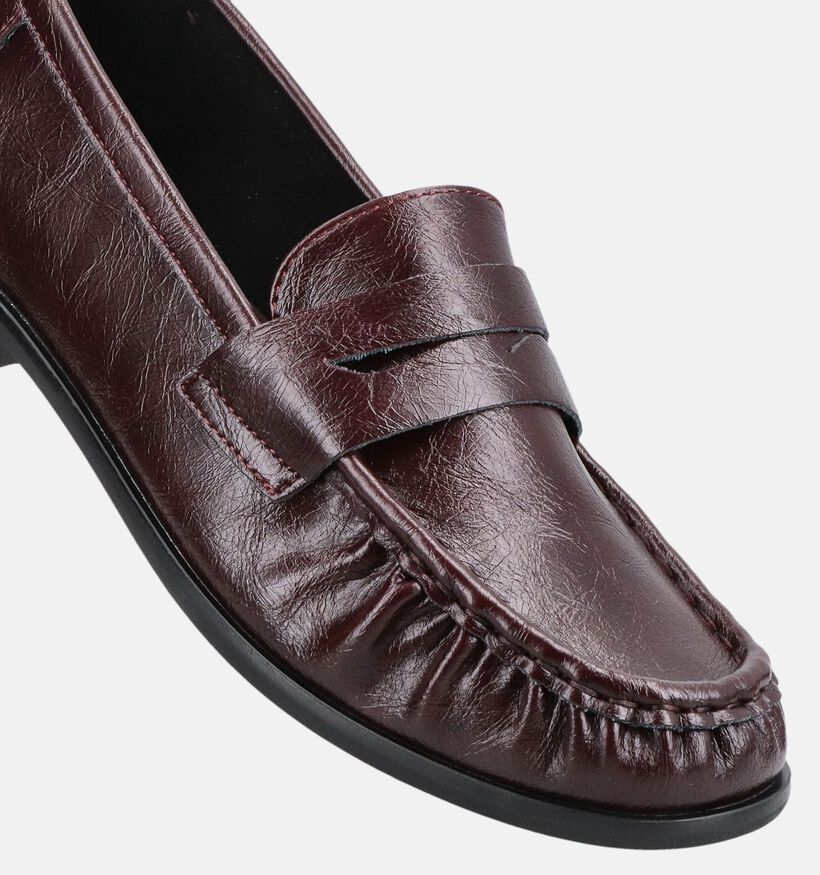 Laurent David Chaussures plates en Bordeaux pour femmes (380713)