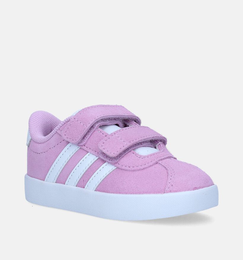 adidas VL Court 3.0 CF I Baskets en Rose pour filles (348313)