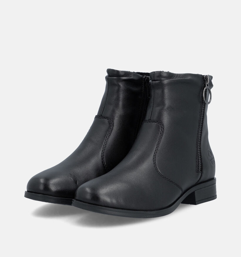 Rieker Bottines motardes en Noir pour femmes (379972) - pour semelles orthop&eacute;diques