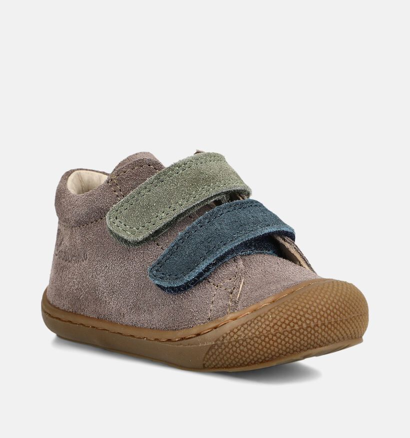 Naturino Corkel VL Grijze Babyschoenen voor jongens (380162) - geschikt voor steunzolen