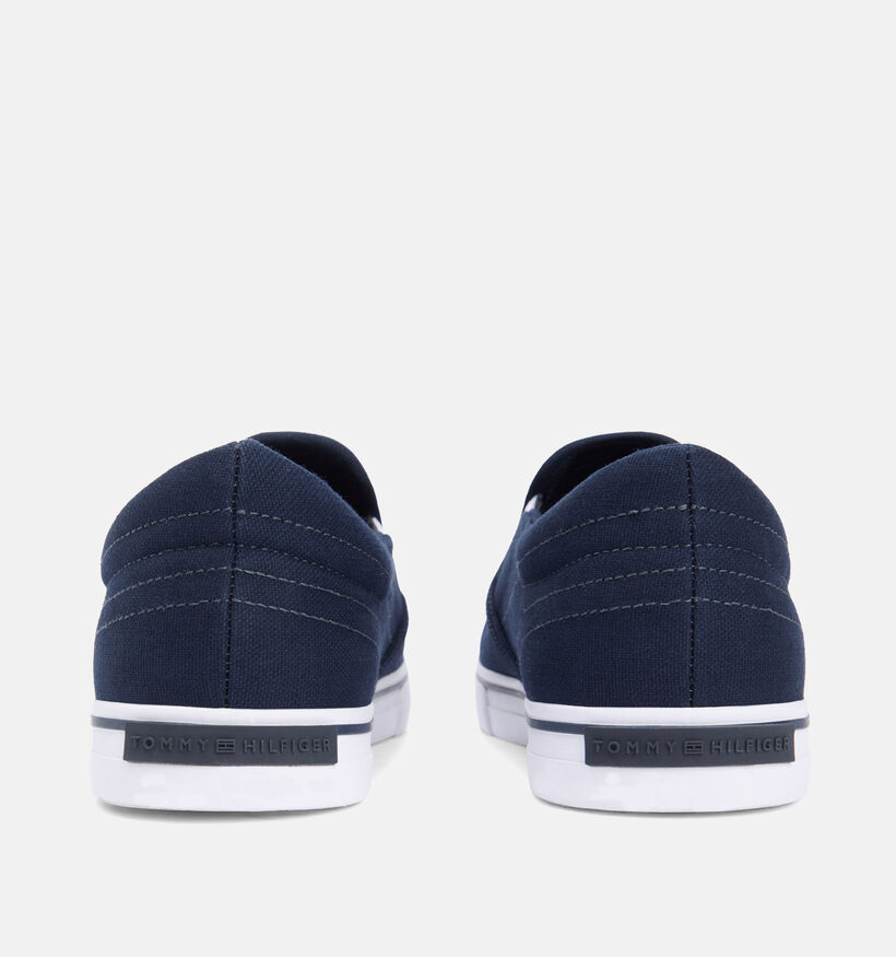 Tommy Hilfiger Vulc Core Chaussures &agrave; enfiler en Bleu fonc&eacute; pour hommes (368608) - pour semelles orthop&eacute;diques