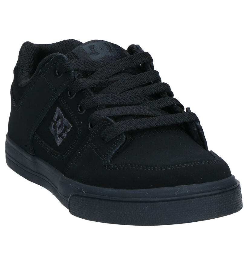 DC Shoes Pure Zwarte Skateschoenen in stof (263589)