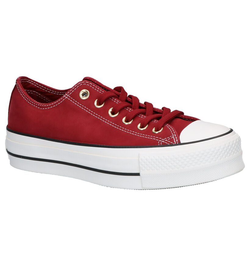 Converse Chuck Taylor AS Lift OX Rode Sneakers in nubuck (253199)