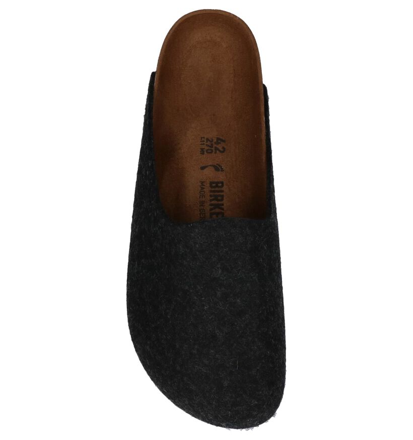 Birkenstock Amsterdam Grijze Pantoffels in stof (294814)