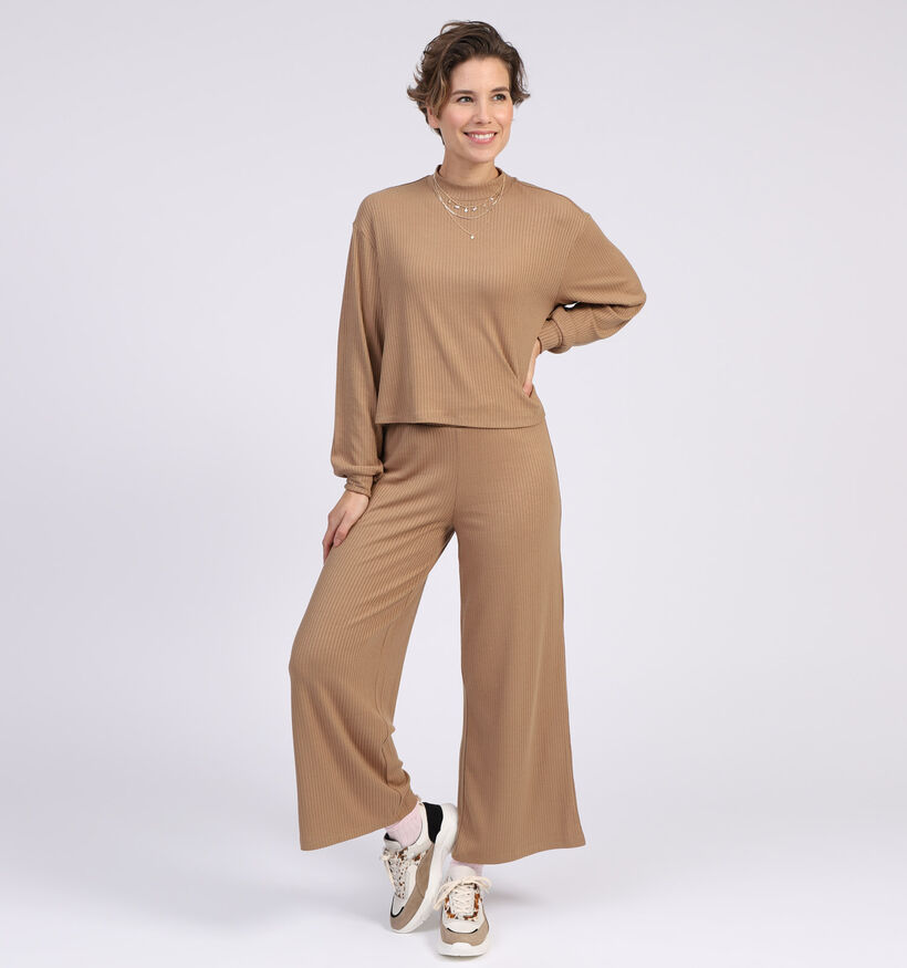 Vila Ribbi T-shirt en Beige (309090)