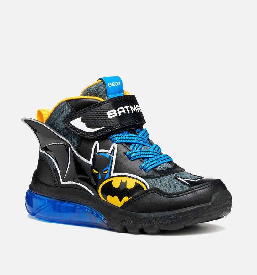 Geox Ciberdron Batman Chaussures hautes en Noir pour garçons (360369) - pour semelles orthopédiques