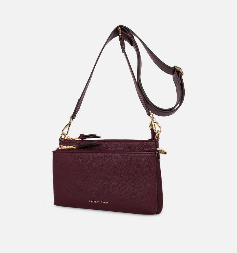 Laurent David Bordeaux Crossbodytas voor dames (381526)