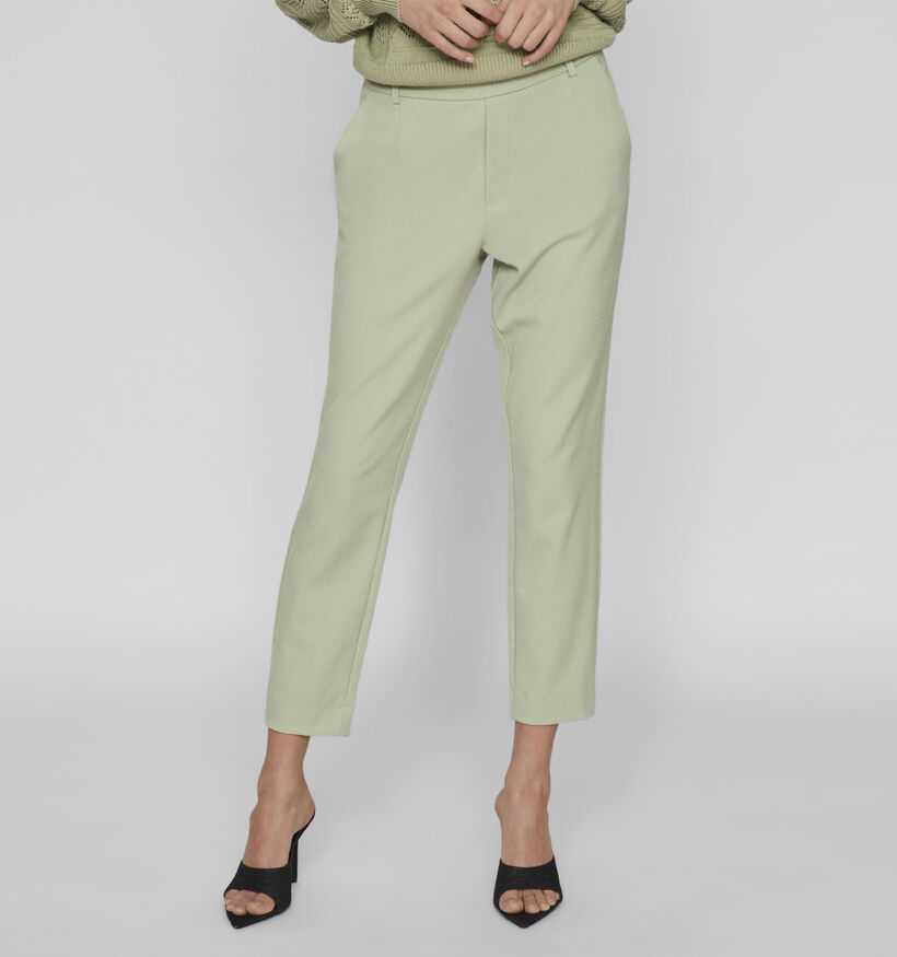 Vila Varone HW Slim Groene Broek voor dames (335459)