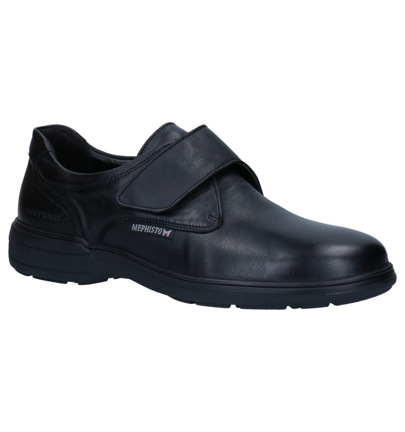 Mephisto Delio Riko Chaussures à velcro en Noir pour hommes (298247) - pour semelles orthopédiques